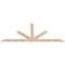 Ekena Millwork Saratoga Smooth Timber Gable Bracket, Douglas Fir, 108"W x 45"H x 1 1/2"D x 5 1/2"F, 10/12 Pitch GBW108X45X0206SAR00SDF - alternate 2